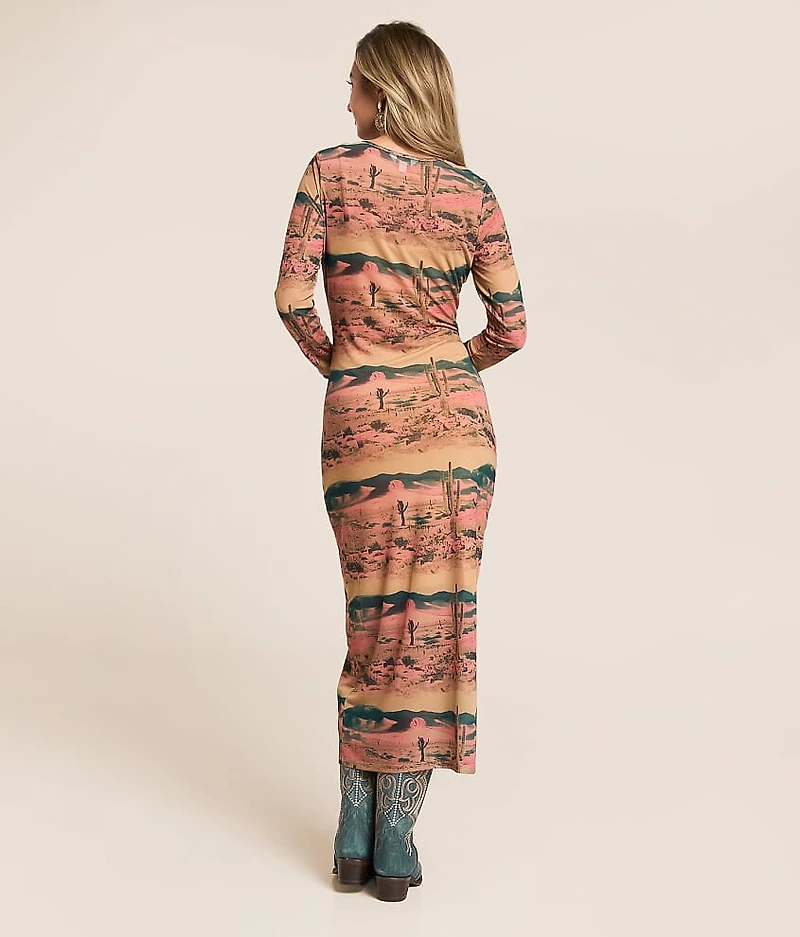 Desert Mesh Maxi Dress