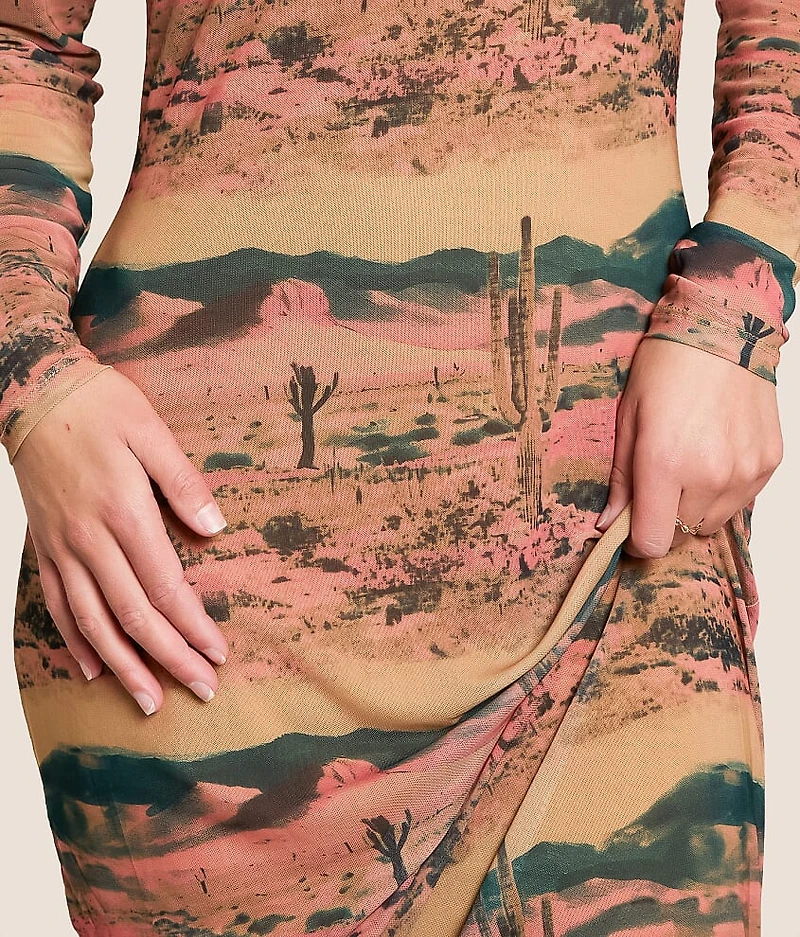Desert Mesh Maxi Dress