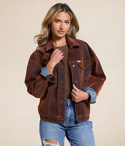 Cowboy Velvet Denim Jacket