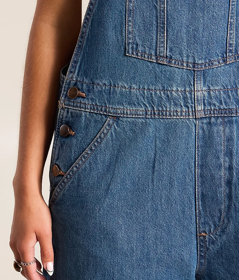 Retro Denim Overalls
