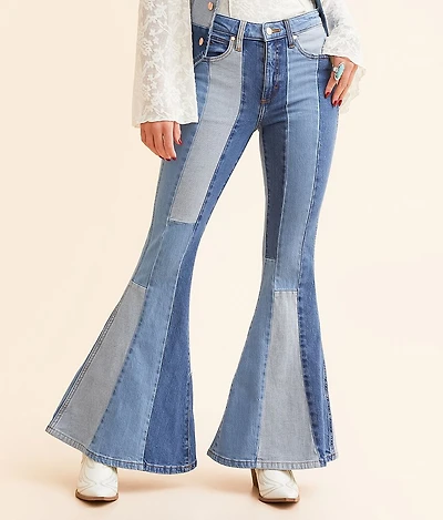 Patchwork Super Flare Jean