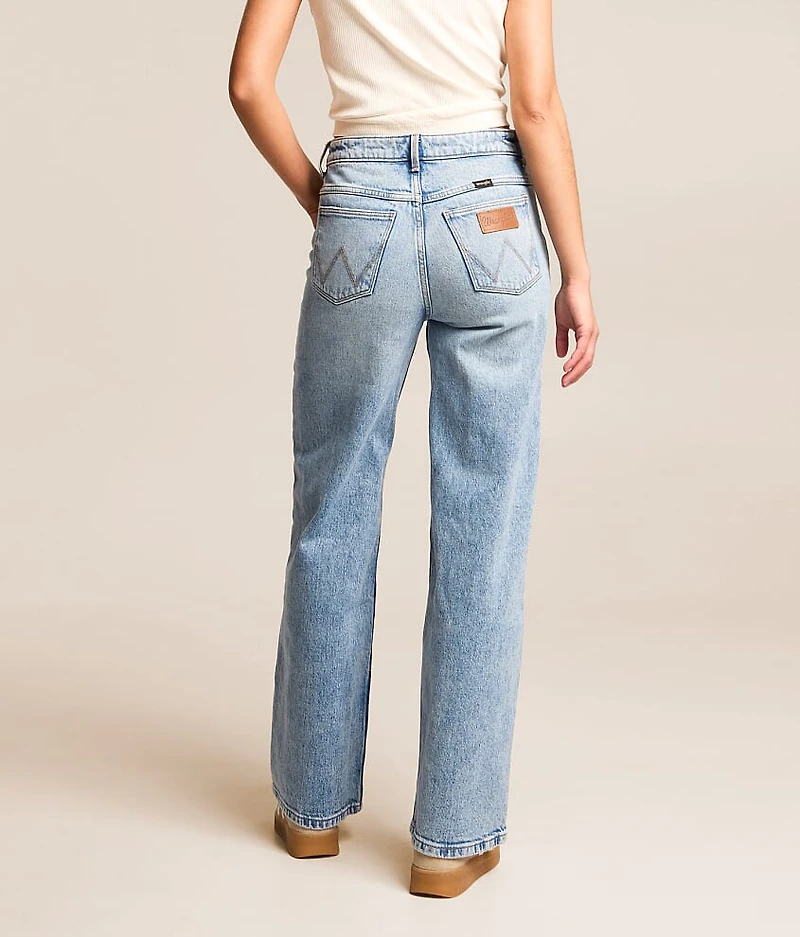 Mid-Rise Loose Straight Stretch Jean