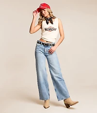 Mid-Rise Loose Straight Stretch Jean