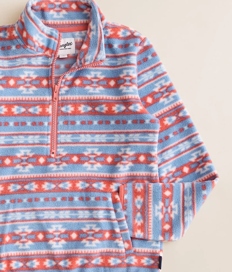 Girls - Quarter Zip Sherpa Pullover