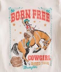Girls - Born Free Cowgirl T-Shirt