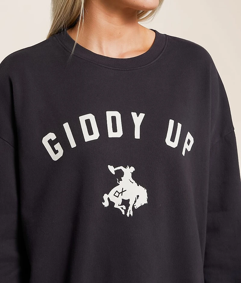 Giddy Up Sunday Oversized Pullover