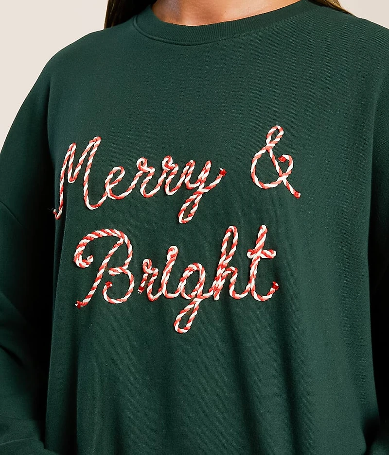 Merry & Bright Oversized Pullover