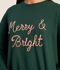 Merry & Bright Oversized Pullover