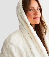 Cameron Cable Knit Hooded Cardigan