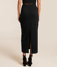 Gail Textured Midi Skirt