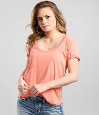 Scoop Neck Pocket T-Shirt