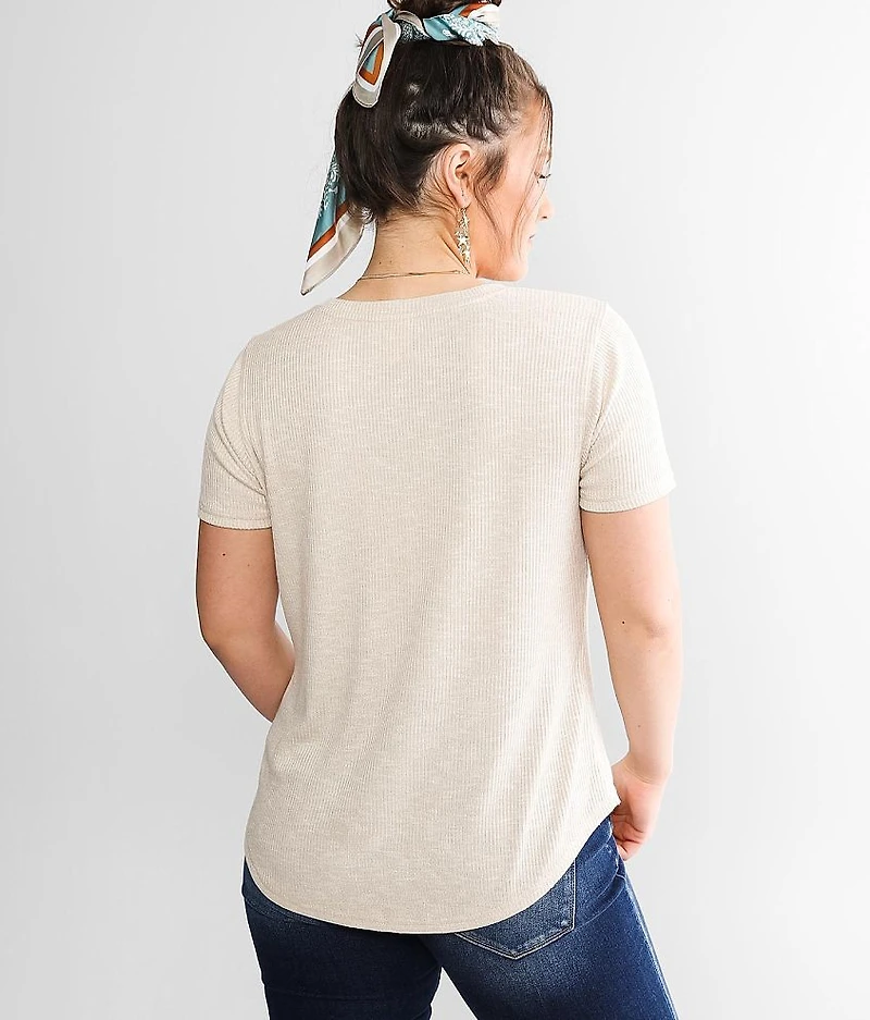 The Ribbed Hacci Top
