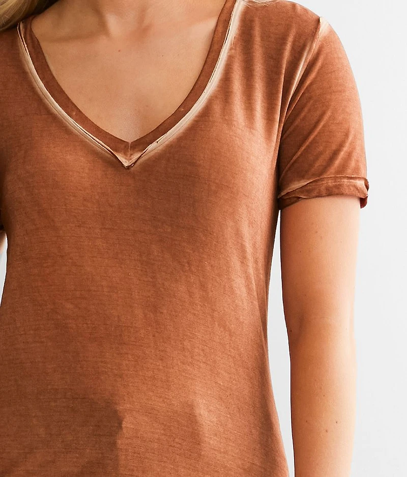 Washed V-Neck T-Shirt
