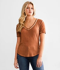 Washed V-Neck T-Shirt