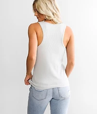 Rose Henley Tank Top