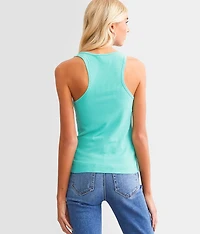 Rose Henley Tank Top