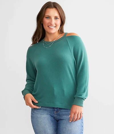 Larisa Cold Shoulder Pullover