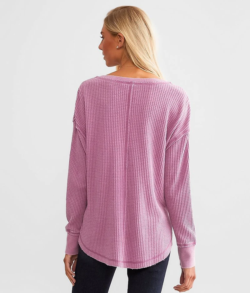 Shelly Waffle Knit Thermal Top