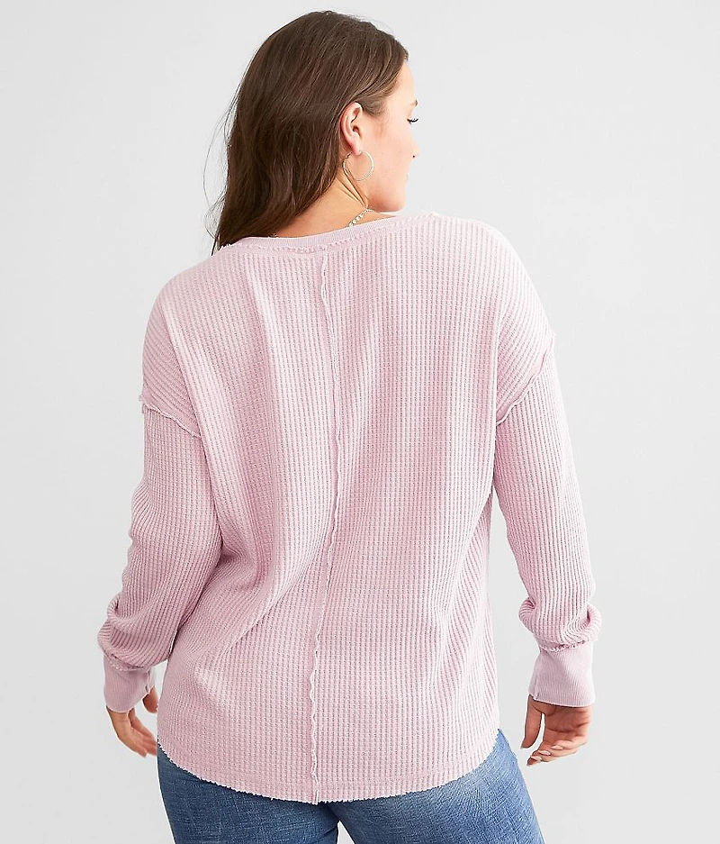 Shelly Waffle Knit Thermal Top