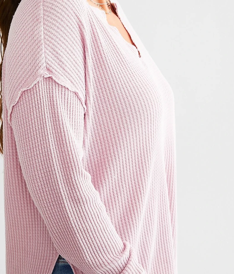 Shelly Waffle Knit Thermal Top