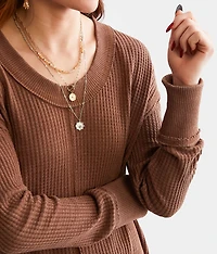 Charlie Waffle Knit Thermal Top
