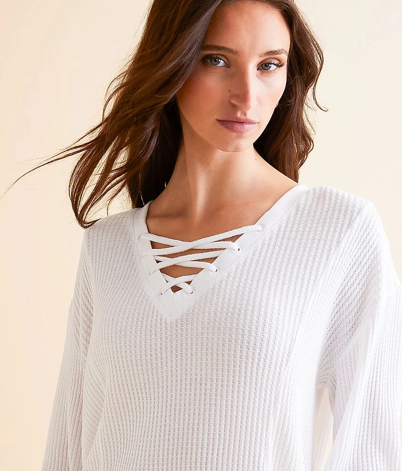 Audrey Waffle Knit Top