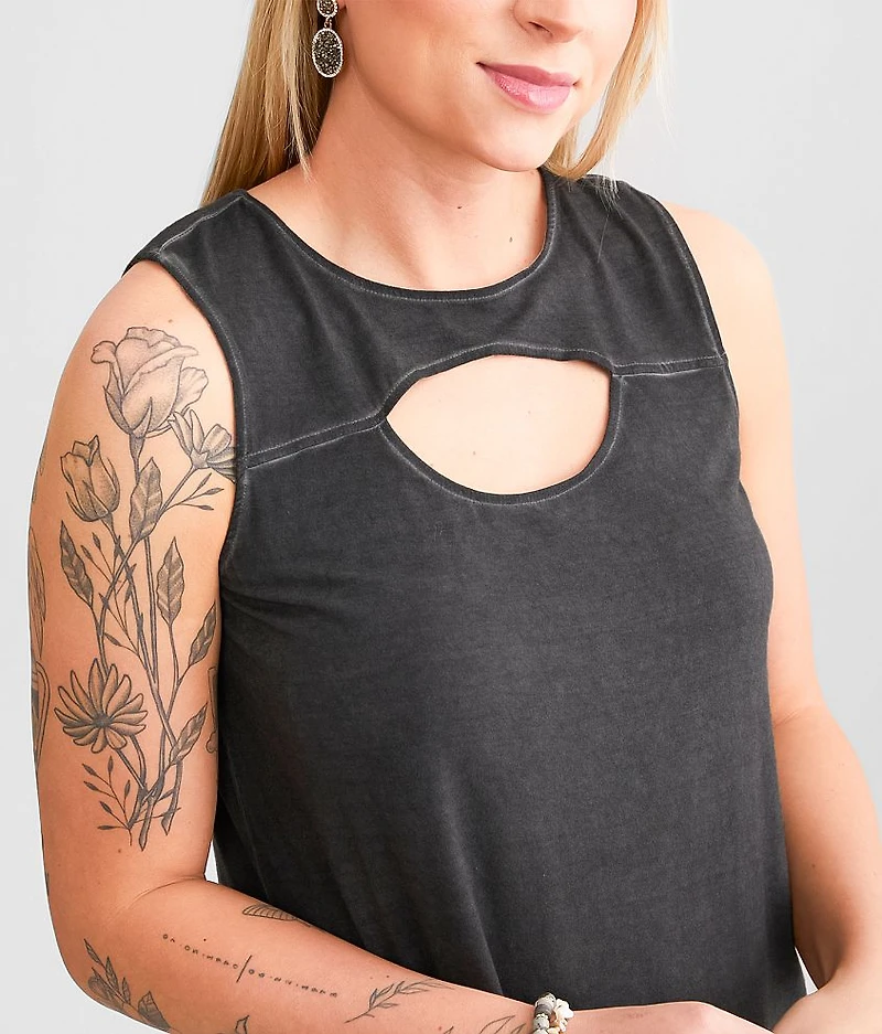 Betti Cut-Out Tank Top