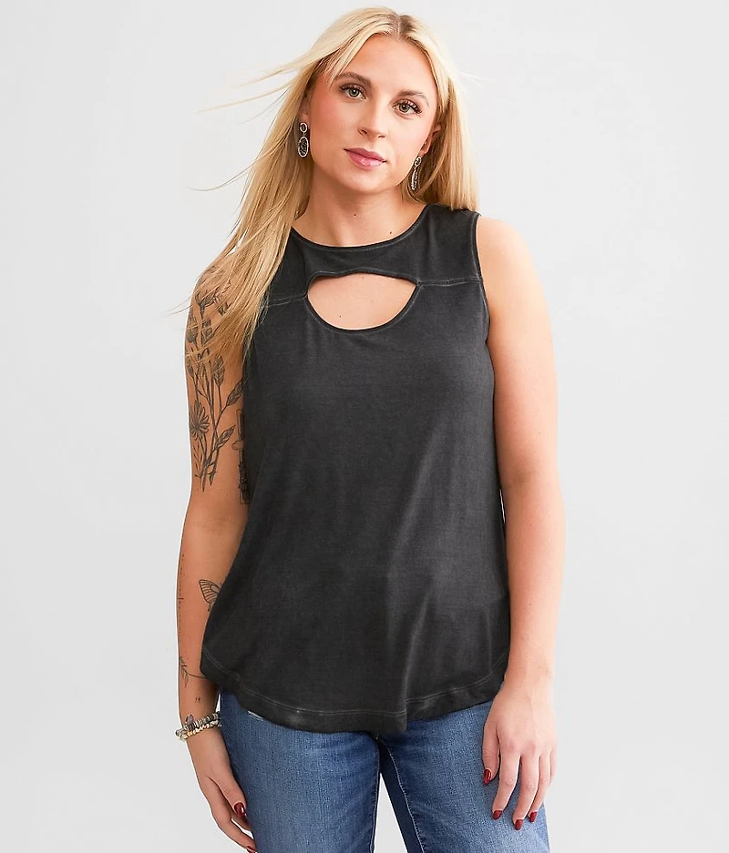 Betti Cut-Out Tank Top