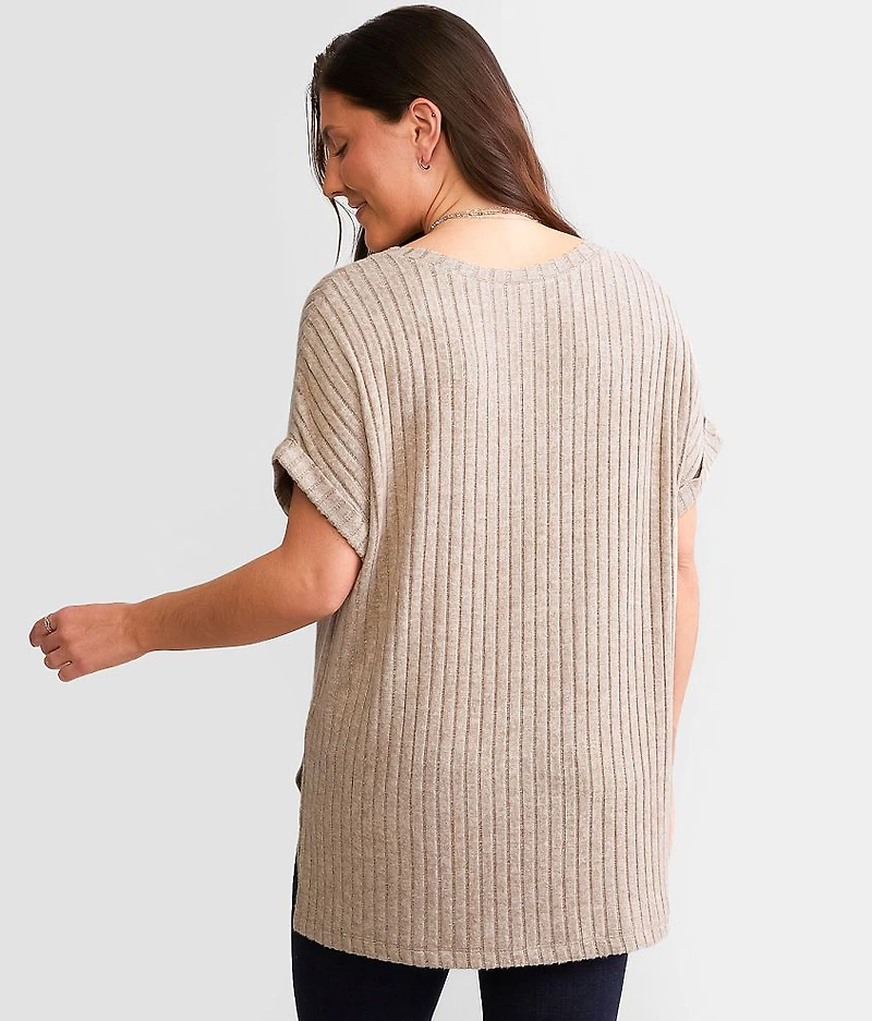 Take It Easy Ribbed Top