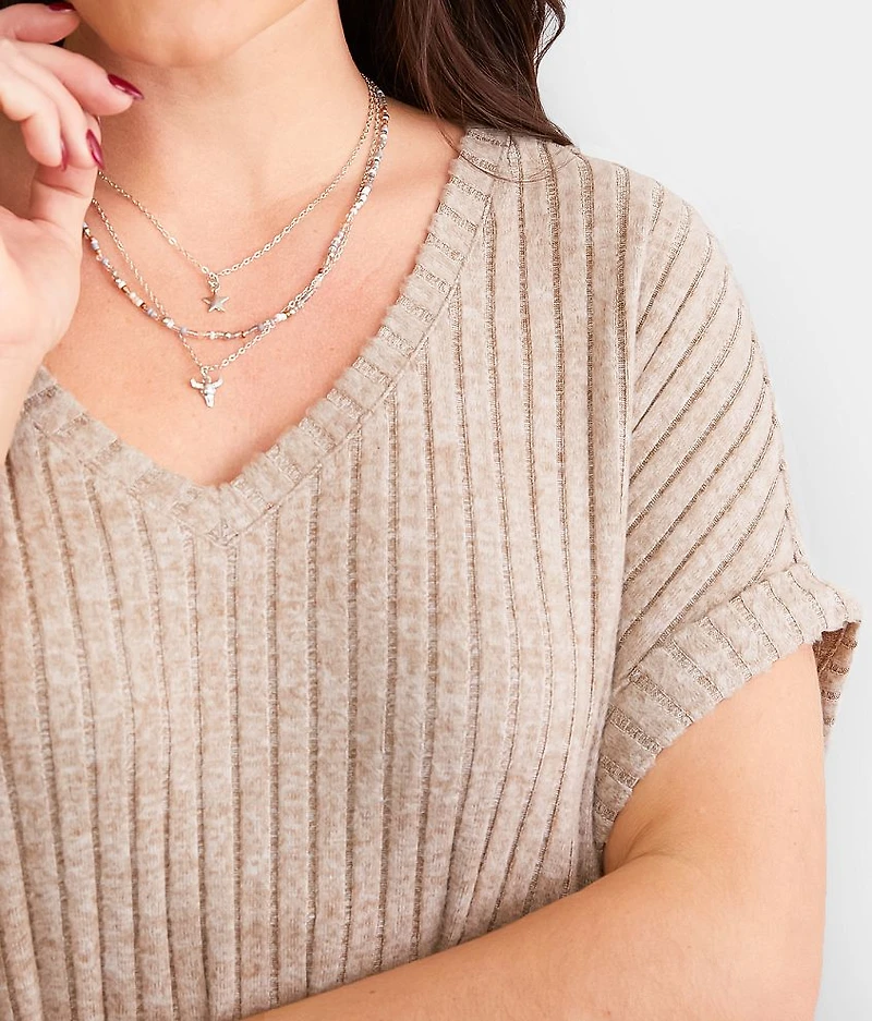 Take It Easy Ribbed Top