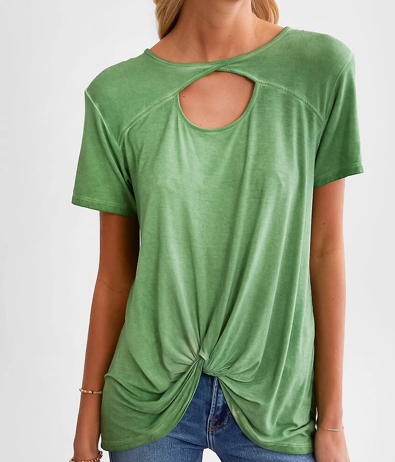 Frey Twisted Front Top