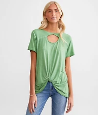 Frey Twisted Front Top