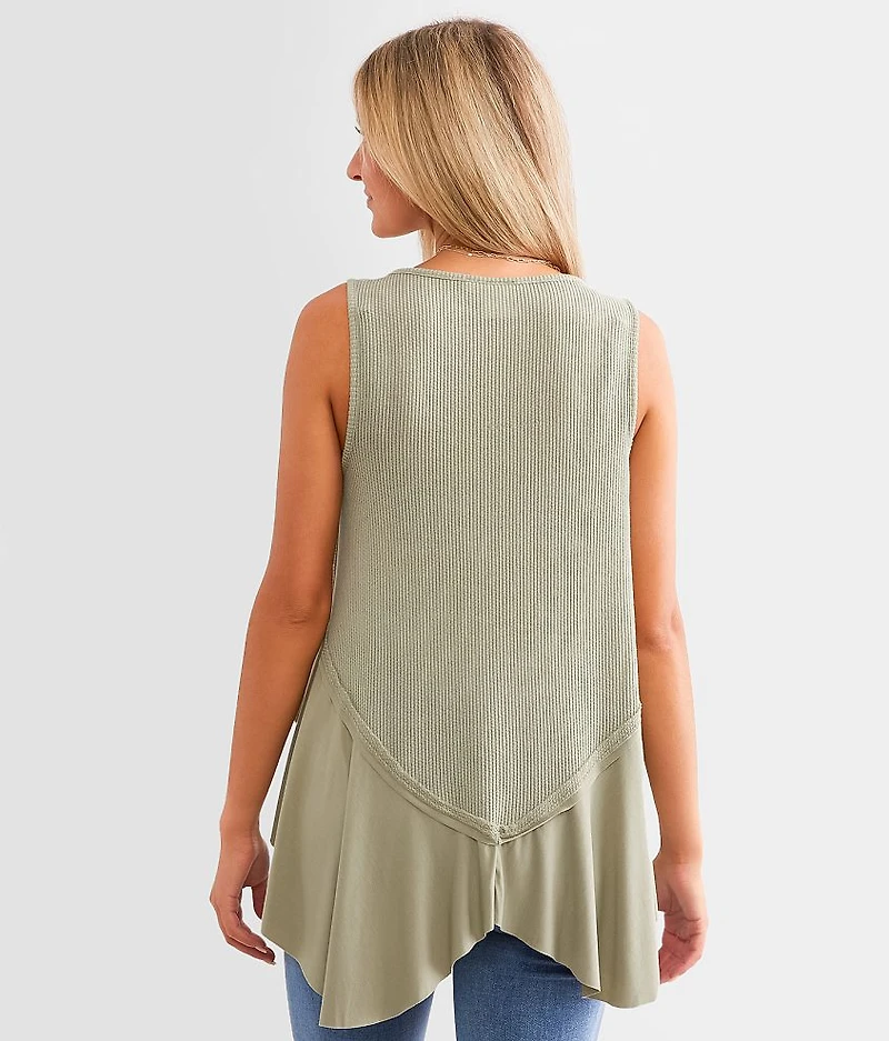 Harlow Waffle Knit Tank Top