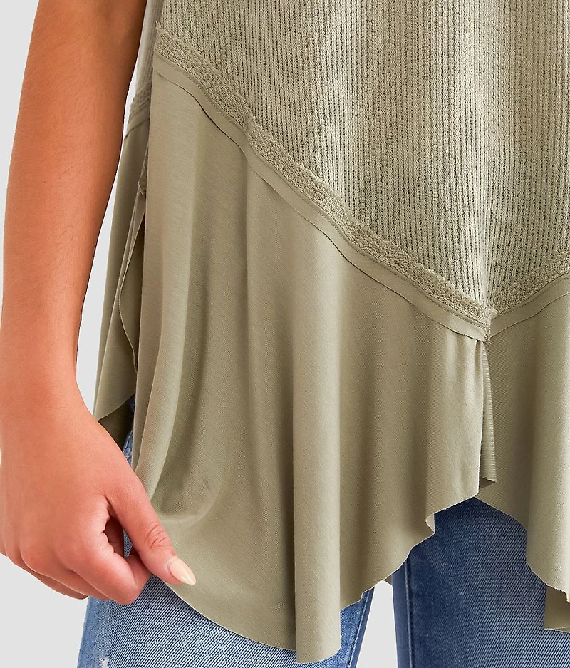 Harlow Waffle Knit Tank Top
