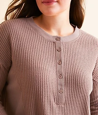 Ella Waffle Knit Henley