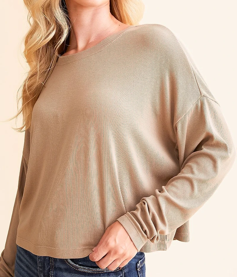 Active Clarie Ribbed Knit Top
