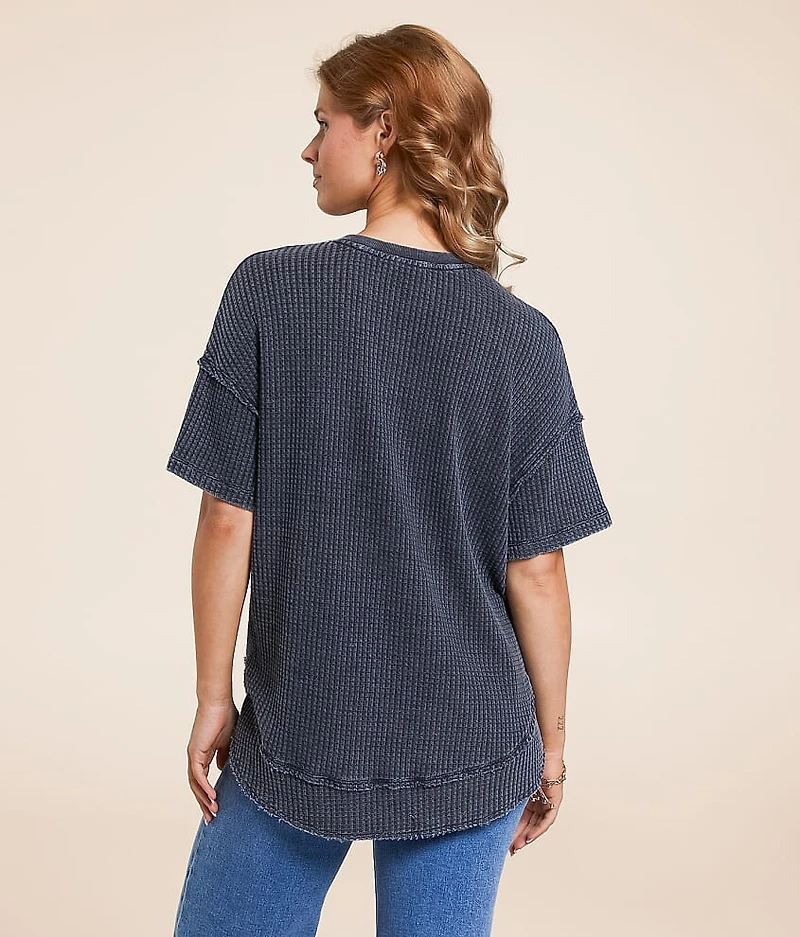 Lucy Waffle Henley