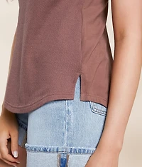 Harrison Twist Henley Tank Top