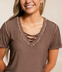 Clare Lace-Up Top