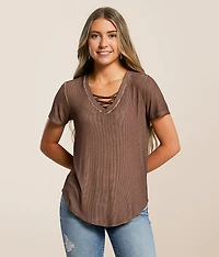 Clare Lace-Up Top