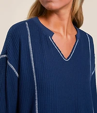 Elliot Waffle Knit Top