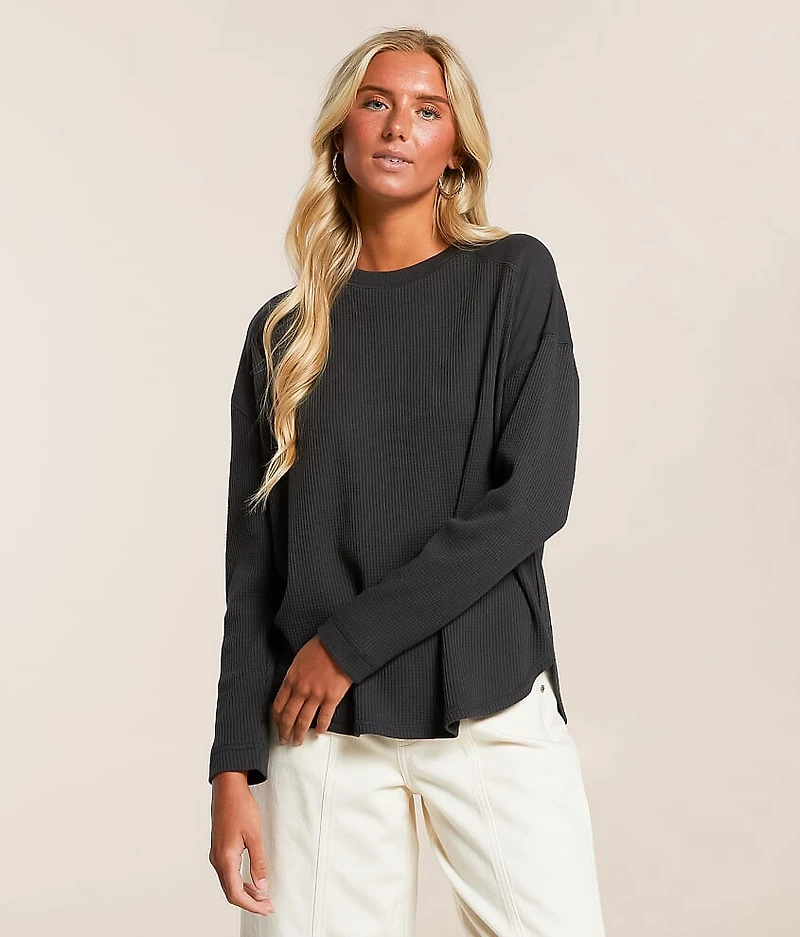 Lyla Waffle Knit Thermal Top