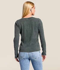 Gemma Waffle Knit Shirt