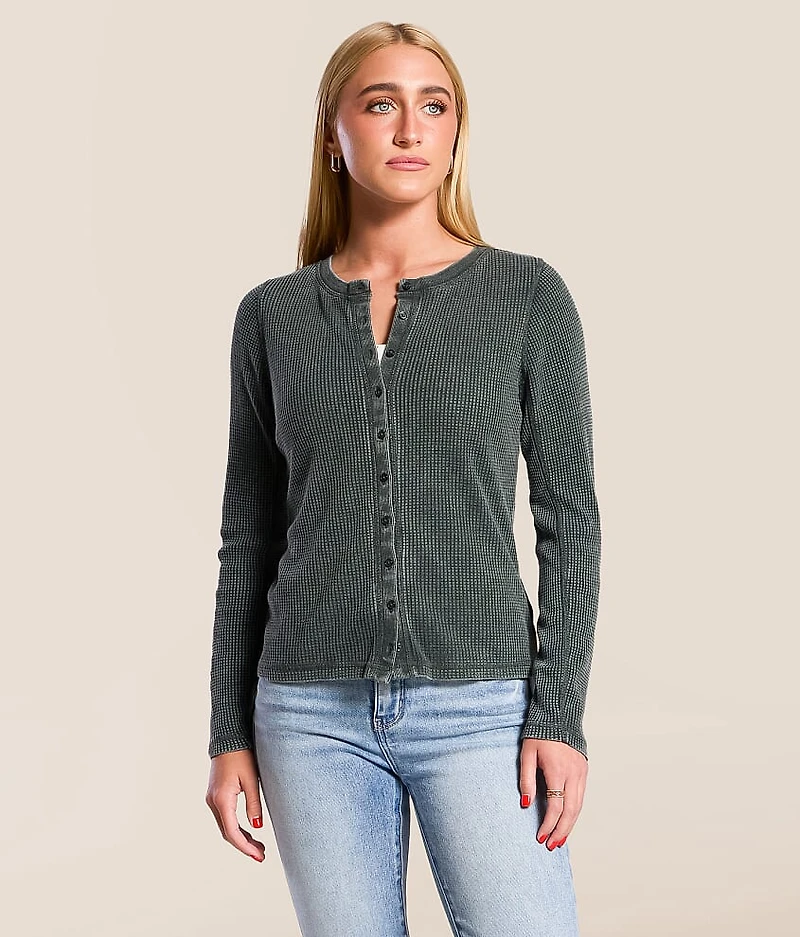 Gemma Waffle Knit Shirt