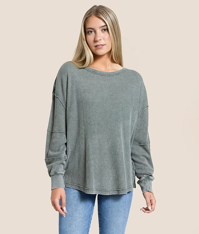 Zoe Waffle Knit Top