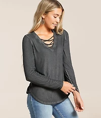 Clarie Lace-Up Top