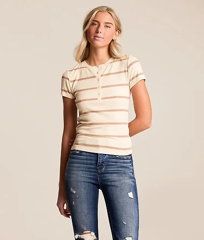 Jasmine Striped Henley