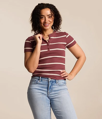 Jasmine Striped Henley