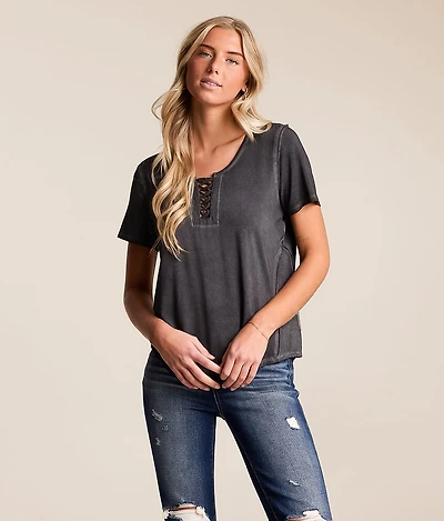 Ayla Lace-Up Top
