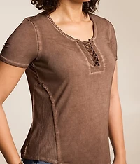 Ayla Lace-Up Top